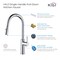 Kibi Hilo Single Handle Pull Down Kitchen Sink Faucet with Soap Dispenser C-KKF2008CH-KSD100CH - alternate 5